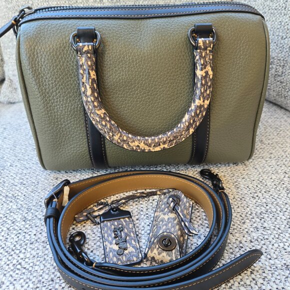 Coach Ruby Satchel 25 in Colorblock - Picture 7 of 16